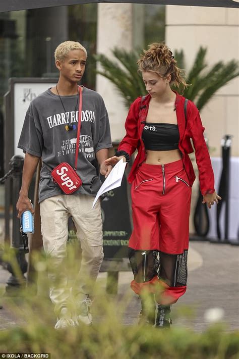 Jaden Smiths Girl Odessa Adlon Models His Clothing Line Daily Mail Online