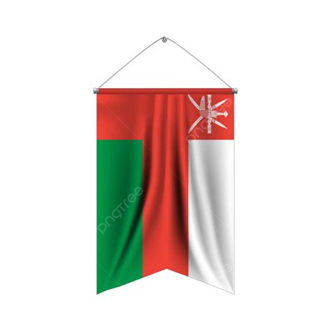 Flag Of Oman 3d Illustration With Transparent Vector Oman Oman Flag