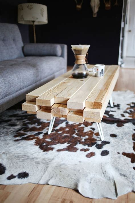 6 Homemade Coffee Tables With Wooden Tops