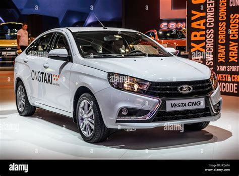 Moscow Aug 2016 Vaz Lada Vesta Cng Presented At Mias Moscow