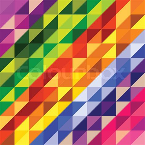 Colorful Geometric Pattern Stock Vector Colourbox