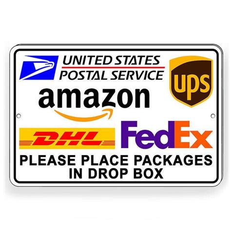 Please Deliver Packages To Drop Box Sign Usps Delivery Etsy