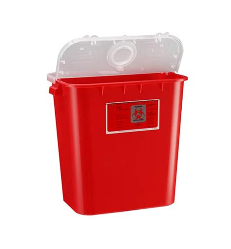 108032 Biohazard Container Large 8 Gallon Red