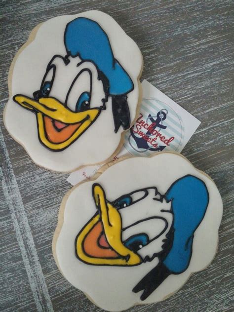 Anchored Sweets Sugar Cookie Favor Donald Duck Disney World Cookie