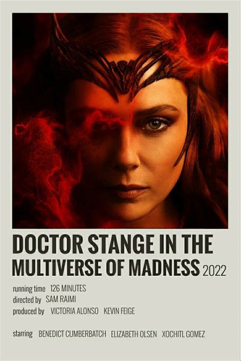 Movie Poster Polaroid Doctor Stange In The Multiverse Of Madness 2022