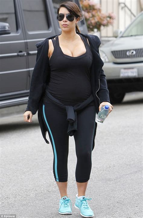 Kim Kardashian Almost Spills Out Of Tight Gear As She Heads To Gym