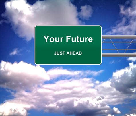Your Future Just Ahead Road Sign Future Concept Free Stock Photo By