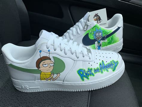 Rick & morty x nike air force 1 ⚡️. CUSTOM RICK AND MORTY AIR FORCE 1 - Derivation Customs ...
