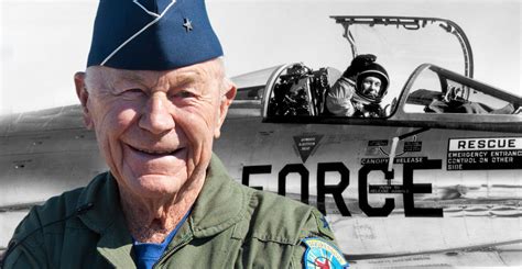 Chuck yeager, american test pilot and u.s. Shot Down Over France, Chuck Yeager Evaded Capture for 4 ...