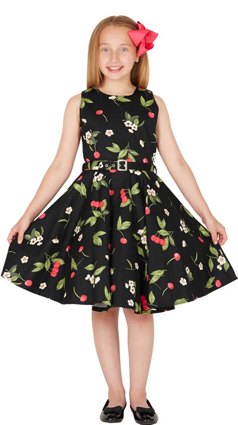 Mädchen Kleider Blackbutterfly Kinder Audrey Vintage Serenity Kleid Im