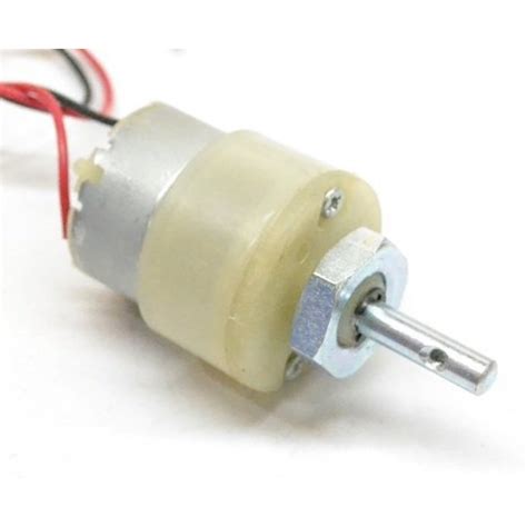 100 Rpm 12v Centre Shaft Dc Geared Motor White Buy Online At Low Price