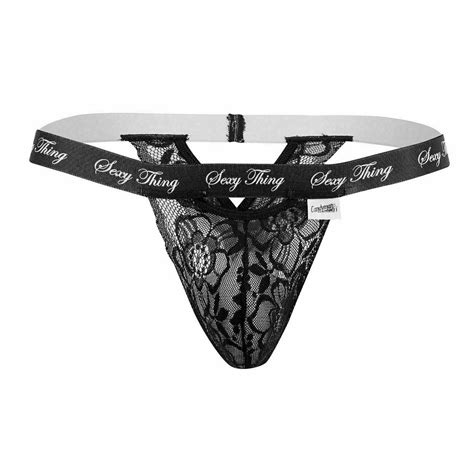 Mens Thong Candyman 99594 Sexy Thing Lace Thongs Mens Underwear New Ebay