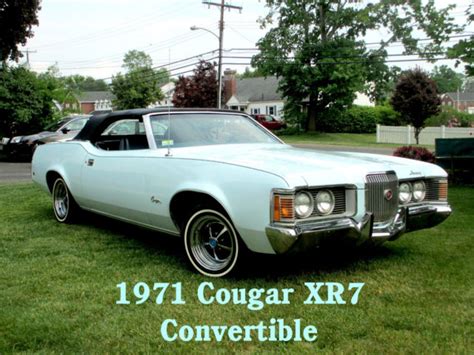 1971 Mercury Cougar Xr7 Convertible Ac Low Miles Aaca 351 Solid Rust