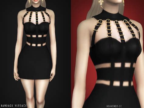 Bandage Dress At Heavendy Cc Sims 4 Updates