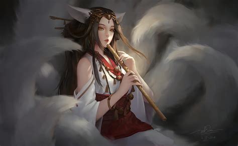 1920x1080px 1080p Free Download Ahri Instrument Dao Le Trong Fox