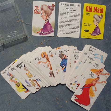 Vintage 1970s Whitman Old Maid Complete Card Game Etsy