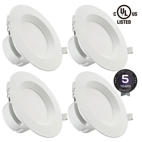 4 Pack 6 Inch 9w Led Recessed Light Dimmable Recessed Lighting 2700k