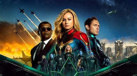 Download Wallpaper 1920x1080 Captain Marvel Movie Poster 2019 Full