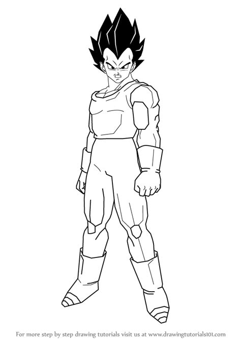 Once you see how the basic face is proportioned, it should be easier to draw. Learn How to Draw Vegeta from Dragon Ball Z (Dragon Ball Z ...