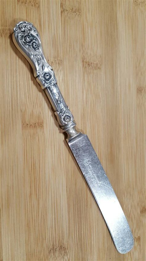 Rare Antique Wm A Rogers 1908 Glenrose Old French Hollow Dinner Knife 9