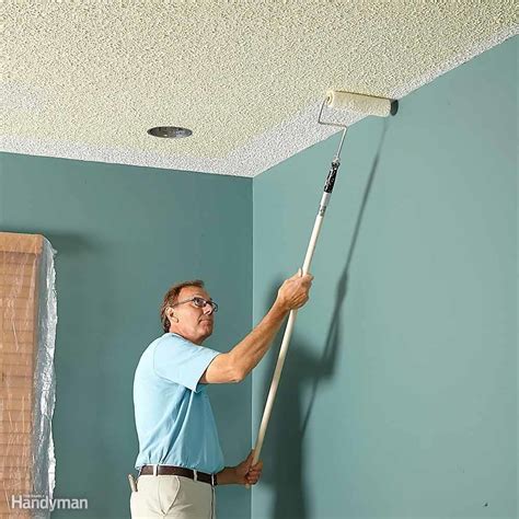A thicker formula splatters less and is useful for already furnished interiors, especially areas with carpet. How to Paint a Ceiling | The Family Handyman