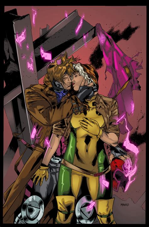 Gambit And Rogue June 22 2014 By Clay Mann Marvel Rogue Marvel