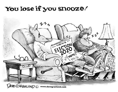 Editorial Cartoon Snooze And Lose This Election