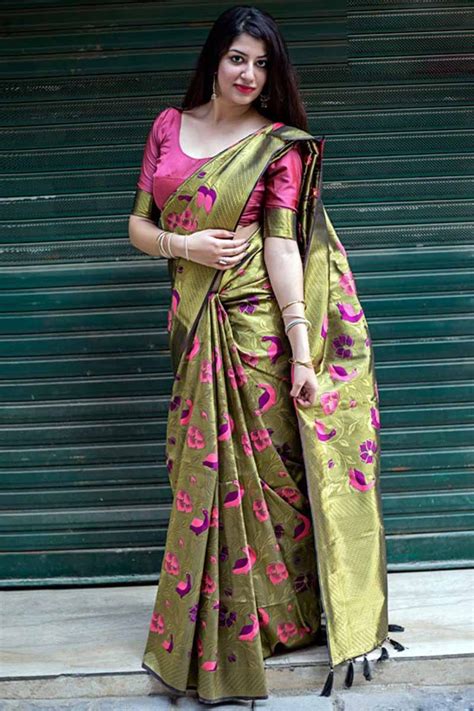 Trendy silk saree blouse designs catalogue simple craft ideas. Buy Wedding Collection Online Golden Kanjivaram Silk Asian ...