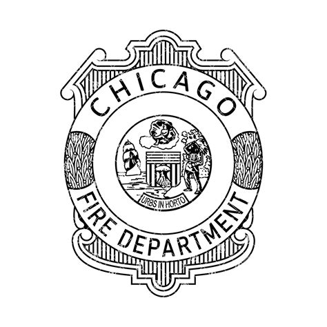 Chicago Fire Department Emblem Svg Vector Illinois Firefighter Ems