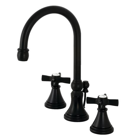 A widespread faucet design will have holes that are wider than 4 inches apart and consist of three different components. Kingston Brass KS2980ZX Millennium Widespread Bathroom ...