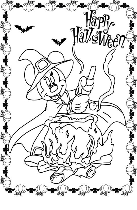 The Best Free Printable Mickey Mouse Halloween Coloring Pages 2022