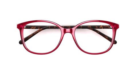 Specsavers Womens Glasses Abena Red Round Plastic Acetate Frame 299