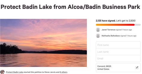 Group Creates Petition To Highlight Contamination Of Badin Lake The