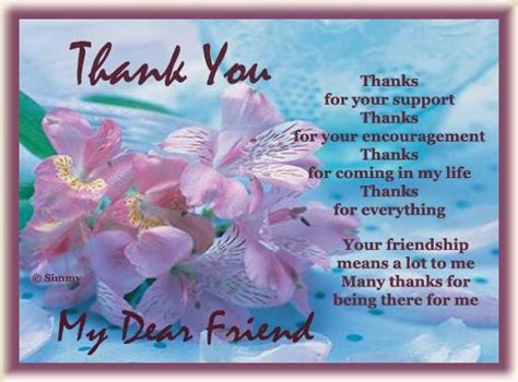 Thank You My Dear Friend Pictures Photos And Images For Facebook