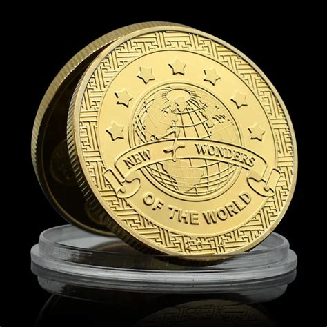 Seven Wonders Of The World Gold Coin Art Worth Collection Historical
