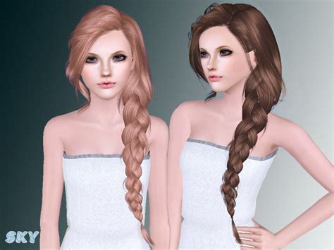 The Sims Resource Skysims Hair Adult 257g