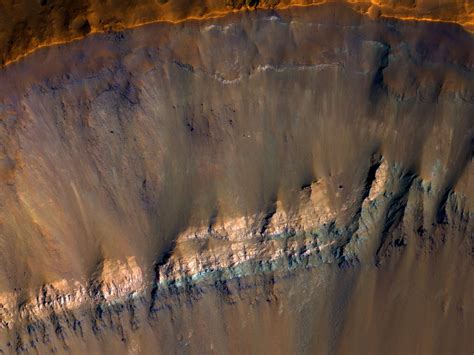 The Colorful Walls Of An Exposed Impact Crater On Mars Universe Today