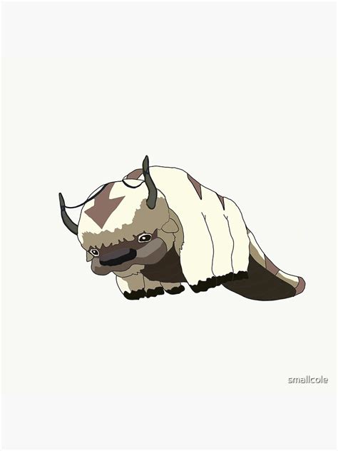 Appa The Flying Bison From Avatar The Last Airbender Sticker By Smallcole Redbubble