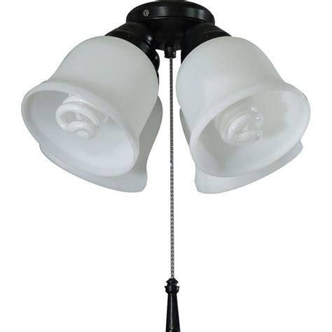 Hampton Bay 4 Light Universal Ceiling Fan Light Kit With Shatter