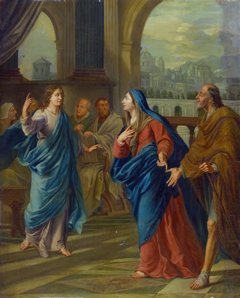 Mary And Joseph Find The Twelve Year Old Jesus In The Temple By