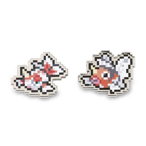 Goldeen And Seaking Pokémon Pixel Pins 2 Pack Pokémon Center Official