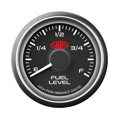 Saas Sg Fl52b Fuel Level Gauge 52mm Black Muscle Series Automotive