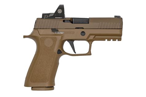 Sig Sauer P320 X Carry 9mm Coyote Tan Pistol With Romeo1 Reflex Sight