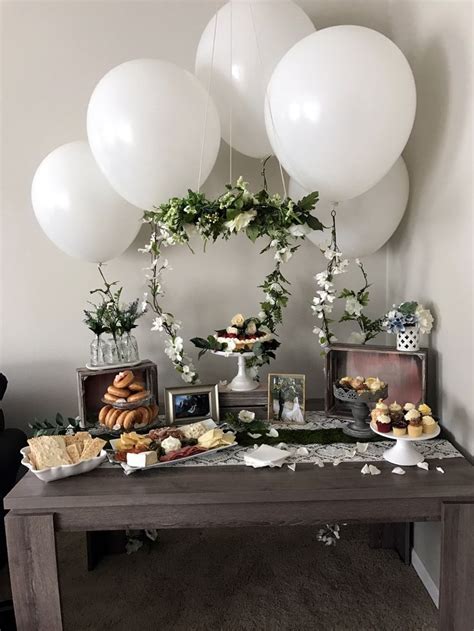 Here are 49+ totally doable and mostly budget friendly ideas, with baby shower theme ideas tend to change as more babies are added. Dessert table | Simple bridal shower, Neutral baby shower ...