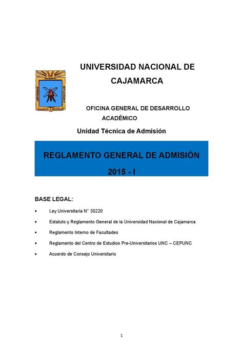 Reglamento Del Estudiante Examen General 2015 I By Marco Alvarado Issuu