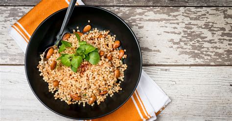 Vegetarian & vegan friendly too! Saffron Couscous With Roasted Almonds Recipe | Spice Jungle