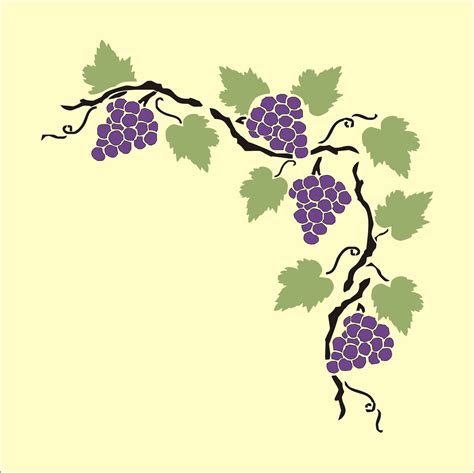 Stencil For Sign On Deck Grape Vines Grapes Vines