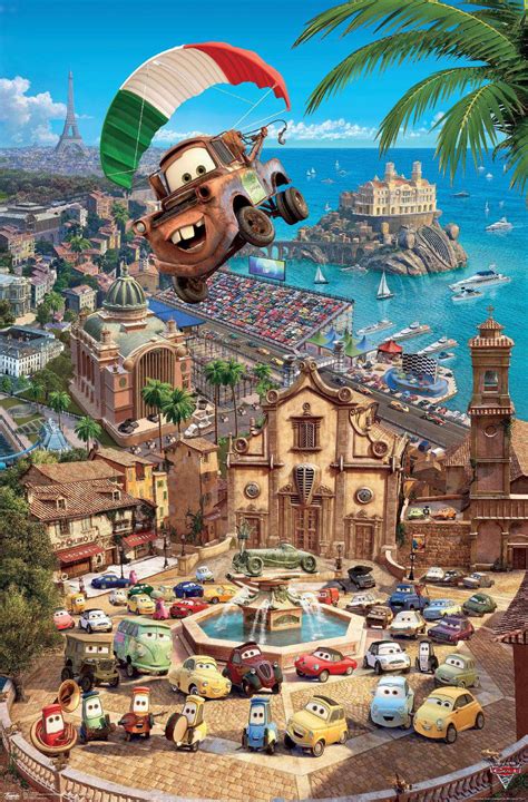 Disney Pixar Cars Triptych Wall Poster X