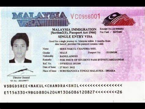 Requirements for this visa include a valid passport (not expiring in the next 6. HOW TO CHECK VISA AND WORK PERMIT FOR MALAYSIA - YouTube