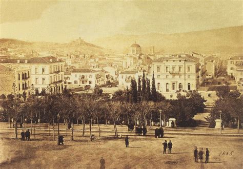 Πλατεία Συντάγματος 1865 Old Photos Athens Greece
